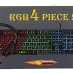 Kit Gamer Rgb 4 Piezas Set Aoas