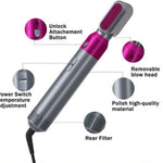 Cepillo Secador de Pelo Profesional 5 en 1 - Seca, Alisa y Riza en Casa