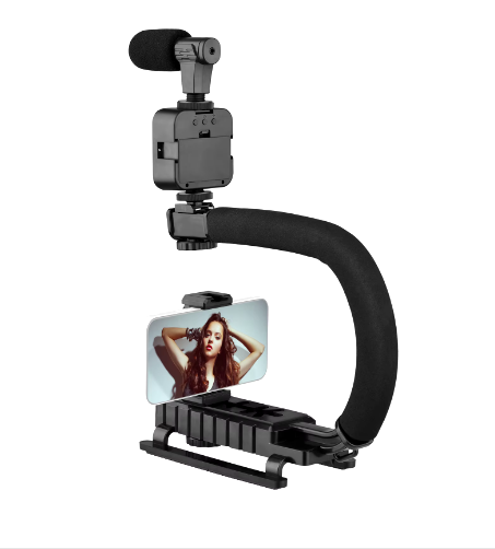 Kit Estabilizador Soporte Luz y Microfono